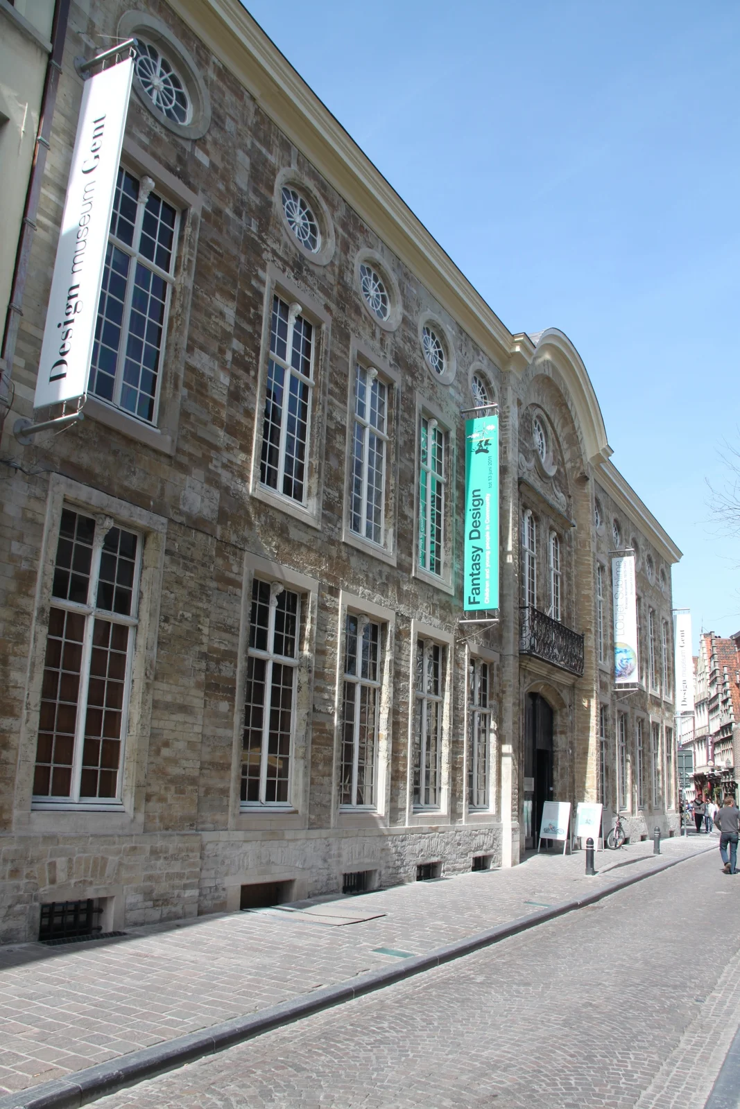 Facade of Design Museum Gent, showcasing historical and contemporary design in downtown Ghent.